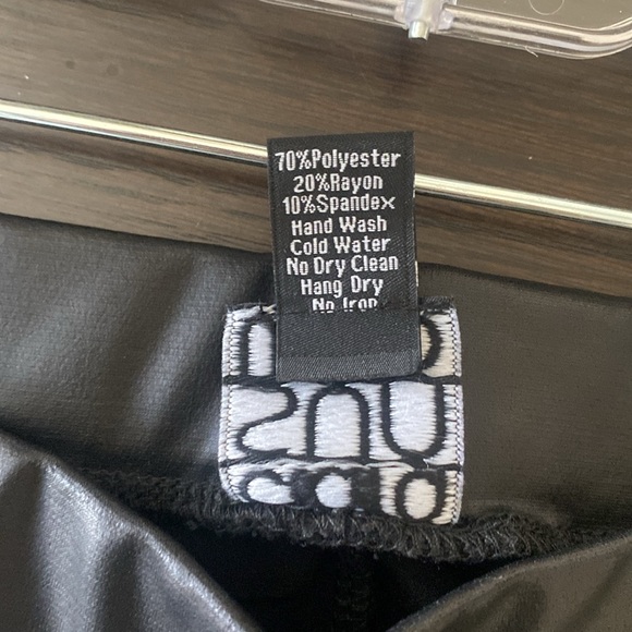 Clara Sunwoo Liquid Leather™ Sheen Two-Tone Legging - Black - Picture 13 of 13